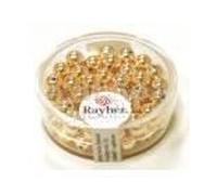 Rayher Perles Rondes en Plastique - 6 mm de diamètre Or