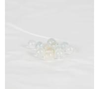 Perles pour Bracelet Lot de 10 Topaze Pierre Naturelle Lithotherapie 8 mm - Abondance | Clarté mentale | Optimisme - Idée Cadeau Bijoux DIY (Pierres Précieuses Transaprent, Bleu pâle)