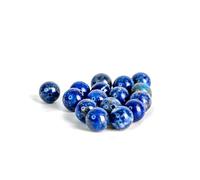 Perles pour Bracelet Lot de 20 Lapis Lazuli Pierre Naturelle Lithotherapie 8 mm - Sagesse | Sérénité | Intuition - Idée Cadeau Bijoux DIY (Pierres Précieuses Bleu roi, Or)