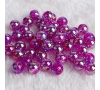 Perles pour bracelets Perles, 200 perles acryliques scintillantes de 8 mm, for la fabrication de bijoux