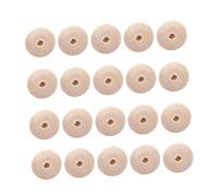 Perles pour La Fabrication de Bijoux 20 Pièces Perles en Bois de Boulier Unies pour L'artisanat