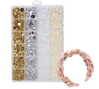 Perles pour ongles - Collection de fausses collections à dos plat, assortiment de perles décoratives demi-rondes | Petites breloques de décoration pour ongles, téléphone, décoration de cheveux
