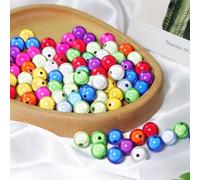 Perles réfléchissantes de 4 à 12 mm - Illusion 3D - Perles miracles - Perles acryliques pour la fabrication de bijoux - Jolies sous la lumière