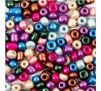 Perles rocaille couleurs métalliques Ø 4 mm - 130 g Multicolore G