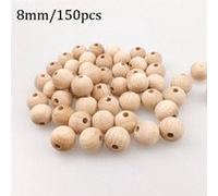 Perles Rondes 8 20mm Bébé Anneau De Dentition Écologique Perles De Hêtre Bricolage Artisanat Bijoux Accessoires En Bois De Hêtre À Mâcher Anneau De Dentition Soins Dentaires