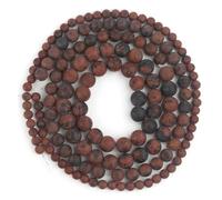 Perles rondes en hématite polie mate, espaceurs libres for la fabrication de bijoux et de bracelets(Jasper,4mm 91pcs)