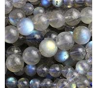 Perles rondes en labradorite naturelle pour la fabrication de bijoux. - - 8mm