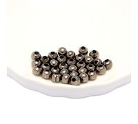 Perles Rondes En Métal Pour Bijoux 8 Documents,Billes D'espacement Lisses,Accessoires De Bricolage,2/2,5/3/4/5/6/8/10mm - Type Gun Black Color-4mm 500pcs
