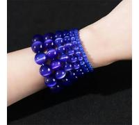 Perles rondes en pierre de lune rose et blanche, œil de chat, opale lisse, pour la fabrication de bijoux, bracelets, colliers, couleurs mélangées, 4 mm, 91 pièces, saphir, 10 mm, 36 pièces