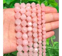 Perles Rondes En Pierre Naturelle Quartz Rose,Clip,?Il De Chat,Howlite,Pour La Fabrication De Bijoux,Bracelet,6mm,8mm - Type Faceted Rose Quartz-8mm Approx 46pcs #B