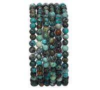 Perles rondes en pierre turquoise africaine naturelle pour la fabrication de bijoux, 4 mm, 38 cm/fil