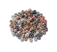 Perles Rondes en Plastique, Perles d'espacement en Vrac for la Fabrication de Bijoux, Grandes Perles à Gros Trous, Bracelets et Colliers à Faire soi-même(Mix Color_14mm x 20pcs)