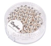 Perles Rondes en Plastique - Rayher - 16-302-22 - Argent - 4 mm - 150 pièces