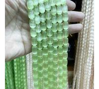 Perles rondes en sélénite naturelle colorée 8 x 12 mm, pierre œil de chat, pierre de gypse, perles d'espacement pour la création de bijoux et bracelets DIY - Pierre de gypse 8 x 12 mm, 32 grains