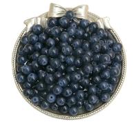 Perles rondes en verre peint effet jade, 4/6/8/10 mm - Création de bijoux (bracelets/colliers) et accessoires - Lot de 100/50/20 pièces - GBL-8 mm (100 pièces)