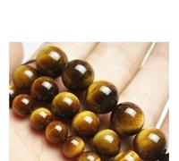 Perles rondes naturelles œil de tigre jaune de 6 mm de qualité AAA pour la fabrication de bijoux (HY2) (6 mm)