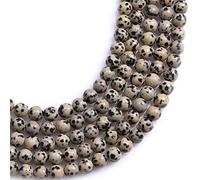 Perles rondes naturelles pour la fabrication de bijoux 4mm Dalmatian Jasper