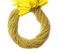 Perles rondes saphir jaune en gros, fil de pierre précieuse saphir à facettes de 2 mm, fil de 31,8 cm de long par Gems Valley