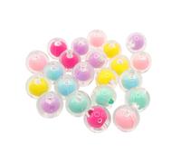 Perles Rondes Transparentes Et Couleurs 1 Cm 40 G