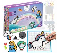 La Manuli Perles à Repasser Set - Kit Bricolage Enfant, Fusible Perles avec Plaques et Accessoires pour Créer des Décorations, 4500 Pièces, 24 Couleurs, 4 Plaques, 25 Modeles