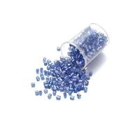Perles Tubes Pour Bracelet Lot de 1000/1800 perles cylindriques hexagonales en verre de 2 mm en vrac, petites aiguilles for la fabrication de bijoux, bracelets, colliers, DIY(Sky blue,2mm x 1000Pcs)