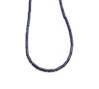 Perles tubulaires en pierre naturelle de 4 x 13 mm en lapis-lazuli pour la fabrication de bijoux, bracelets et colliers
