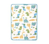 PERLETTI Alèse Imperméable Enfant 50x70 cm - Protège Matelas Bébé Étanche et Respirant - Protection Lit Contre Fuites et Accidents - Douce, Lavable et Durable - Motif Dinosaure