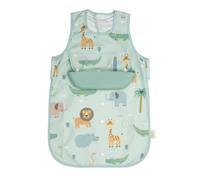 PERLETTI Bavoir de Sevrage Bebe sans Manches - Tablier Imperméable avec Bavette Amovibles en Silicone - Bavoir à Manger Enfant Fille Garçon 6 Mois 1 2 3 4 Ans Lavable Réutilisable (Vert)