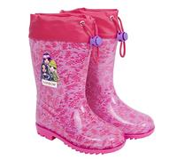 PERLETTI Bottes de Pluie Rainbow High - Bottines Imperméables Fille Lilas et Rose - Chaussures de Qualité Protection Neige et BOU - Galoches Enfant Coloré Semelle Antidérapante (Fuchsia, 26/27 EU)