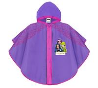 PERLETTI Cape de Pluie Rainbow High pour Enfant Fille 3/6 Ans - Poncho Lilas Fuchsia Imperméable avec Capuche et Boutons Pression - Manteau EVA avec Inscriptions Colorées Fillette (3-6 Ans, Violet)