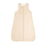 PERLETTI Coton Bebe Gigoteuse - 1.0 TOG Indice de Chaleur - Turbulette 6 18 mois - Doux pour La Peau et Très Respirant - Idéal pour Le Printemps et L'automne - Taillle 70-90 cm - Beige