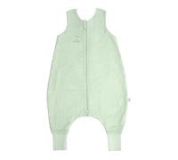 PERLETTI Coton Bebe Gigoteuse a Pied - 1.0 TOG Indice de Chaleur - Turbulette 12 24 mois - Doux pour La Peau et Très Respirant - Idéal pour Le Printemps et L'automne - Taillle 80-95 cm - Vert menthe