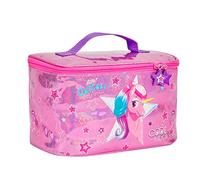 PERLETTI Lunchbox Fille avec Licorne Sirène - Lunch Box Enfant Fillette 3 4 5 6 Ans Ecole Primaire Maternelle - Sac Repas Isotherme Lavable pour Camping Pique Nique - Lunchbag Rose Argent (Licorne)