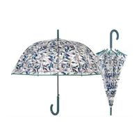 PERLETTI Parapluie automatique transparent en microfibre Ø 89 cm Feuille de plante, multicolore, Bohème