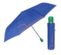 PERLETTI Parapluie Femme Pliant Ouverture et Fermeture Automatique - Ombrelle Femmes Pliable Coloré à Motifs Sac à Main Voyage - Parapluie Dame Fille Incassable (Bleu Électrique)