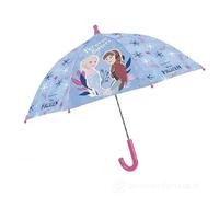 PERLETTI Parapluie Frozen Fille Coupe-Vent - Parapluie Fille 3 5 6 Ans Disney Frozen avec ouverture manuelle sûre - Parapluie Pluie Lilas Elsa Léger Coloré Enfants - Diamètre 74 cm, lilas