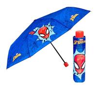 PERLETTI Parapluie Pliant Spider Enfants 7 8 9 Ans - Paraplui pour Enfant Garçon Résistant Ultra Léger - Petit Parapluie avec Super Héros Marvel Homme Araignée - Diam 91 cm (Caricature)