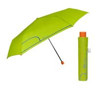 PERLETTI Parapluie Pliant Super Slim Manuel Homme Femme - Parapluie Mini Compact Léger Coupe Vent pour Voyage - Petit Parapluie Pliable Résistant Couleur Unie Incassable - Diam 91 cm (Vert Herbe)