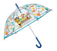 Parapluie Transparent Cloche Pat Patrouille Ouverture Manuelle - Paw Patrol Chiens Policiers Chase Marcus Ruben - Parapluie Enfant Garçon 4 5 6 Ans Résistant - Diamètre 64 cm PERLETTI (Bleu)