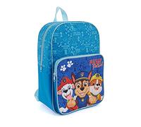 PERLETTI Pat’ Patrouille Sac à Dos Bleu pour Enfants - Paw Patrol Cartable École Maternelle Primaire avec Poche Avant Garçon - Sac d’ École Léger Voyage Loisirs Sorties pour Enfant - 36x24x12 cm
