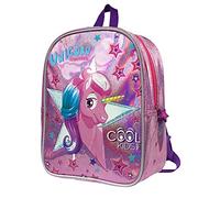 PERLETTI Sac à Dos Licorne avec Paillettes Roses pour Fille 2/5 Ans - Cartable Scolaire Enfant de Haute Qualité pour Sorties Voyage - Petit Sac d'École pour École Maternelle - 31x23x8 cm (Licorne)