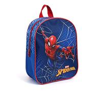 PERLETTI Spider Marvel Sac à Dos pour Enfant 3 4 5 Ans - Petit Cartable Garçon Bleu et Rouge Homme Araignée - Sac a Dos Léger pour Voyage et Loisirs École Maternelle - 30x24x10 cm