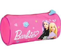 PERLETTI Trousse Ecole Rose pour Fille Enfant - Étui Scolaire avec Poupées et Animaux et Fermeture à Glissière - Petite Trousse Imprimé pour École Primaire Maternelle - 21x10x10 cm