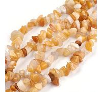 Perlin Fil de perles en topaze - Pierres semi-précieuses - De 6 mm à 10 mm - 1 brin de perles