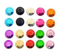 Perlin Hotfix SS10 Lot de 15 000 rivets métalliques 3 mm 10 couleurs avec boîte de rangement Rhinestuds Octagon autocollants thermocollants (3 mm)
