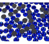 Perlin Hotfix SS10 Lot de 7200 pierres strass rondes en verre à dos plat 2,5 à 3 mm, 2,5mm ~ 3mm, Verre, Saphir
