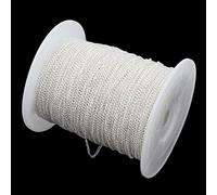 Perlin K3 3 mètres de chaîne en maille forçat - 5,5 mm - Argent - Argent vieilli - Vendu au mètre pour la fabrication de bijoux, colliers ou bracelets