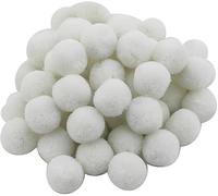 Perlin Lot de 200 pompons blancs de 12 mm - Couture Tilda - Pour travaux manuels amusants et créatifs - DEK39