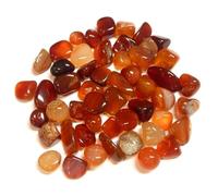 Perlin Lot de 50 perles en agate semi-précieuses de 9 mm à 15 mm - Pierres semi-précieuses pour jeu de pierres précieuses, pour la chasse au trésor et la décoration (rouge)