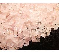 Perlin Lot de 500 petites perles roulées - Pierres précieuses de guérison - Sans trou - Pierres semi-précieuses - Quartz rose - 4 à 8 mm